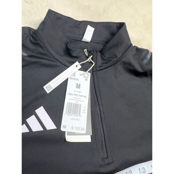 Adidas Men Medium TIRO 23 PRO TOP WC World Cup Soccer Quarter Zip Shirt IB5834 - Picture 9 of 13
